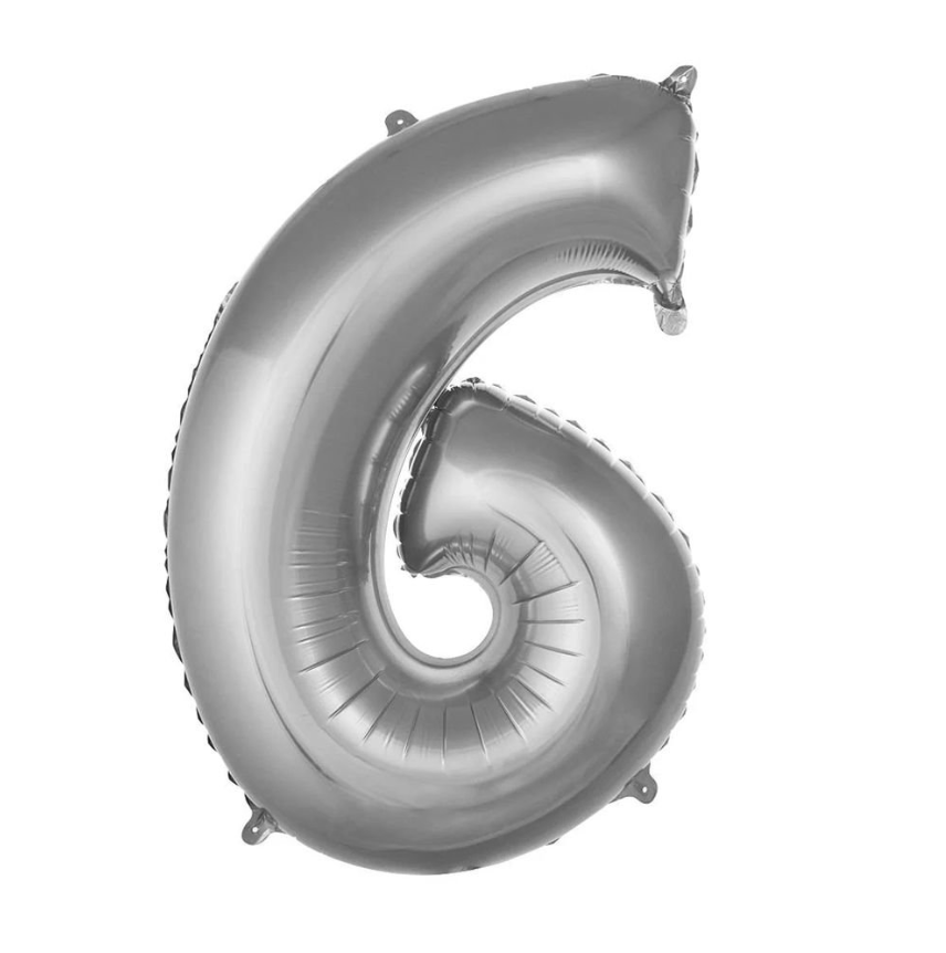 Folyo Balon Gümüş 6 34 İnç 76 Cm